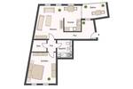 Etagenwohnung Leipzig Gohlis-Süd - 2 Zimmer, 74 m&sup2;, 670&euro; | Angebot:26891588