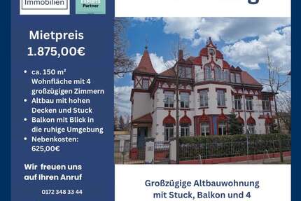 Wohnung zum Mieten in Markkleeberg 1.875 € 150 m² 4 zimmer