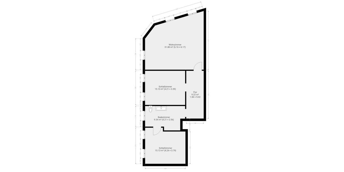 Etagenwohnung Landsberg - 1 Zimmer, 81 m&sup2;, 920&euro; | Angebot:25747436