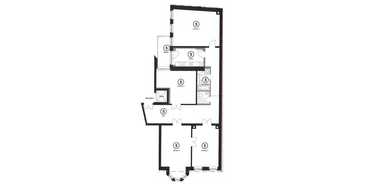 Etagenwohnung Leipzig Zentrum-Nord - 4 Zimmer, 150 m&sup2;, 499.900&euro; | Angebot:25682409