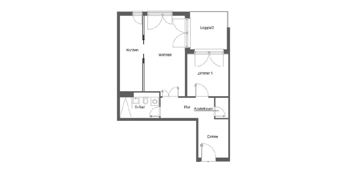 Erdgeschoßwohnung Leipzig Nord - 2 Zimmer, 67 m&sup2;, 1.103&euro; | Angebot:26232892