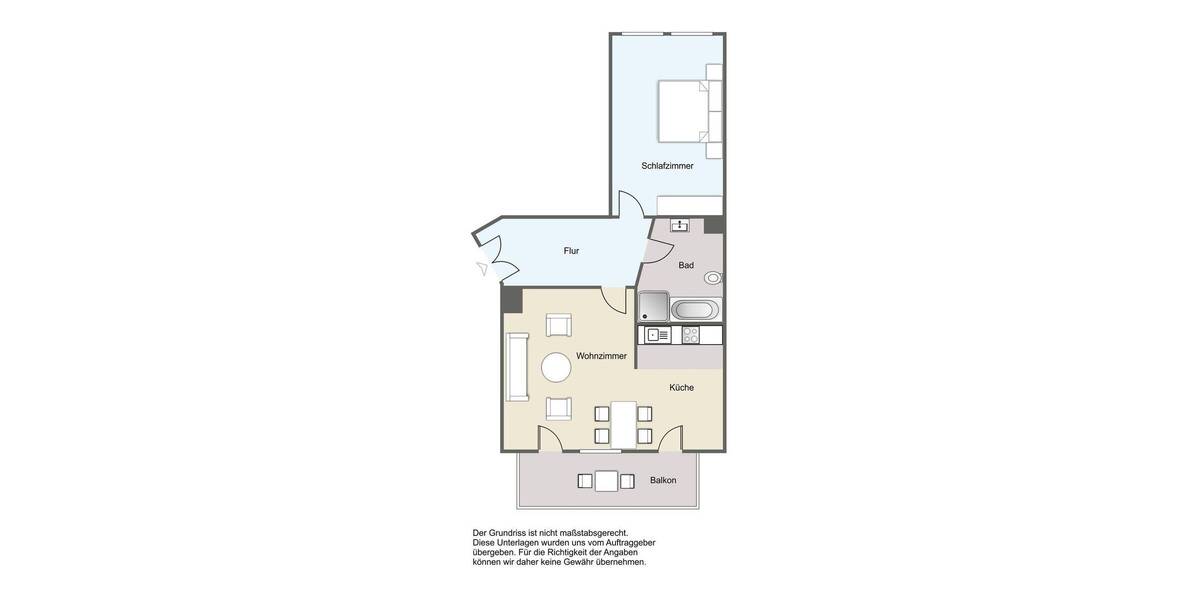 Etagenwohnung Leipzig Volkmarsdorf - 2 Zimmer, 61 m&sup2;, 105.000&euro; | Angebot:26779853
