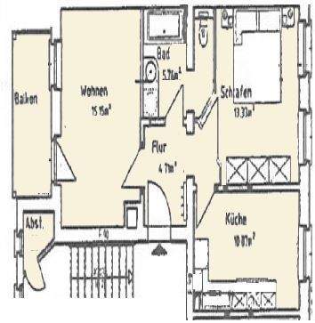 *Gohlis* Vermietete 2 Zi.-Whg. mit Balkon in liebevoll saniertem Altbau! 2 zimmer