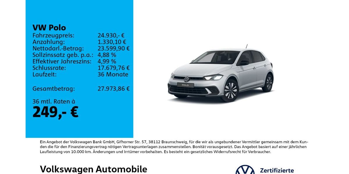 VW Polo 7.500 km 24.930 &euro; Leipzig 04178