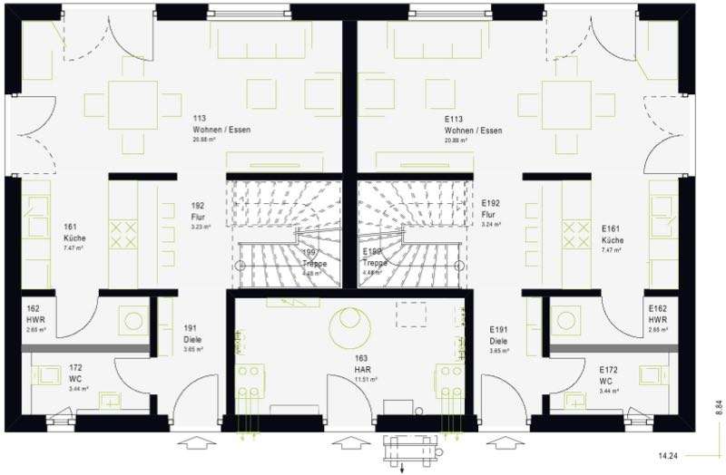Einfamilienhaus Bad Lausick - 4 Zimmer, 100 m&sup2;, 648.000&euro; | Angebot:26259023