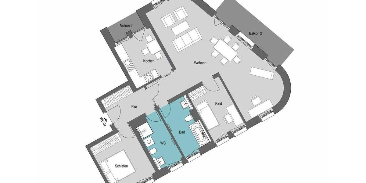 Erdgeschoßwohnung Leipzig Altwest - 3 Zimmer, 104 m&sup2;, 1.501&euro; | Angebot:25263500