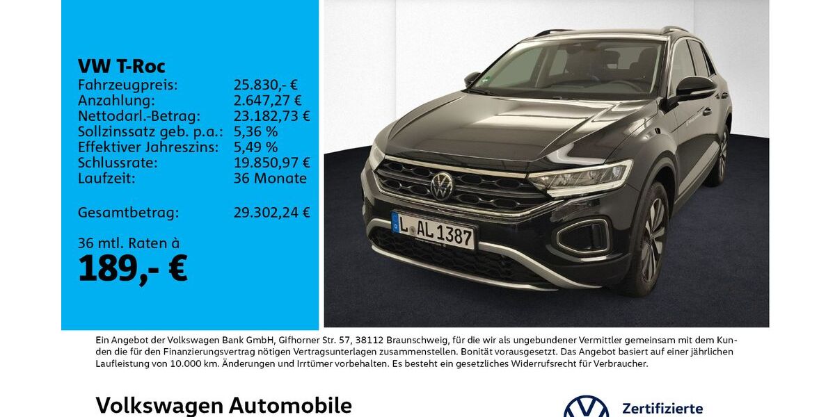 VW T-Roc 23.484 km 25.430 &euro; Leipzig 04178