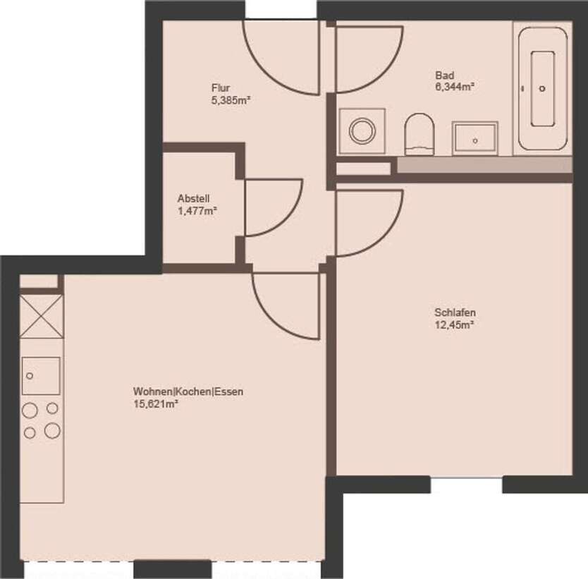 Wertbeständige 2-Zimmer-Wohnung in gefragter Lage 2 zimmer