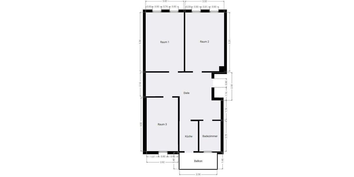 Etagenwohnung Leipzig Reudnitz-Thonberg - 3 Zimmer, 82 m&sup2;, 252.115&euro; | Angebot:25997807