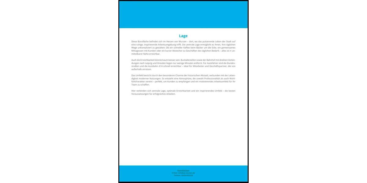 Gewerbeobjekt Wurzen - 815&euro; | Angebot:24750789