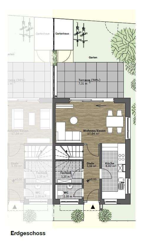 Ihr neues Zuhause im Grünen – Wir bauen Ihr Reihenendhaus 4.5 zimmer