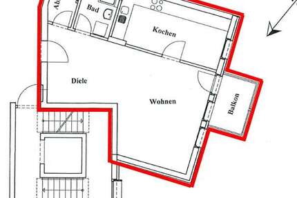 Wohnung Leipzig Zentrum-West - 1 Zimmer, 53 m&sup2;, 550&euro; | Angebot:26263573