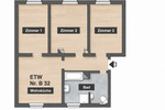 Provisionsfrei* Seenah in Zwenkau bei Leipzig - 60 m² 3 Zi. Wohnküche Bad KFZ-Stellplatz - 4- Zwenkau | Angebot:26498457