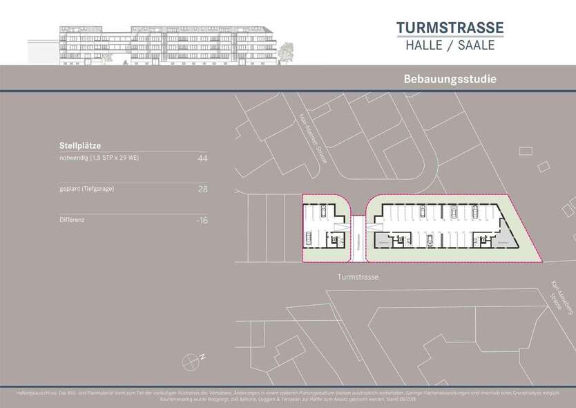 Projektiertes Baugrundstück für ca. 2.731 m² vermietbare Fläche zimmer