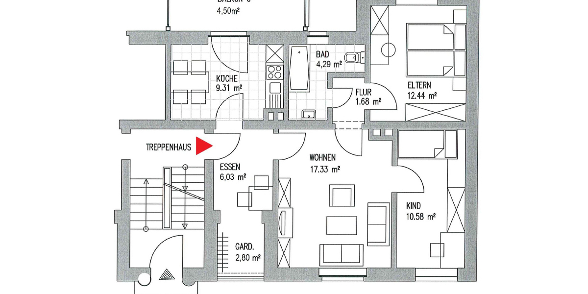 IN SANIERUNG + WAHREN + 3 RAUM WOHNUNG + HOCHPARTERRE + BALKON - Erdgeschoßwohnung Leipzig-Wahren Wahren | Angebot:26232683