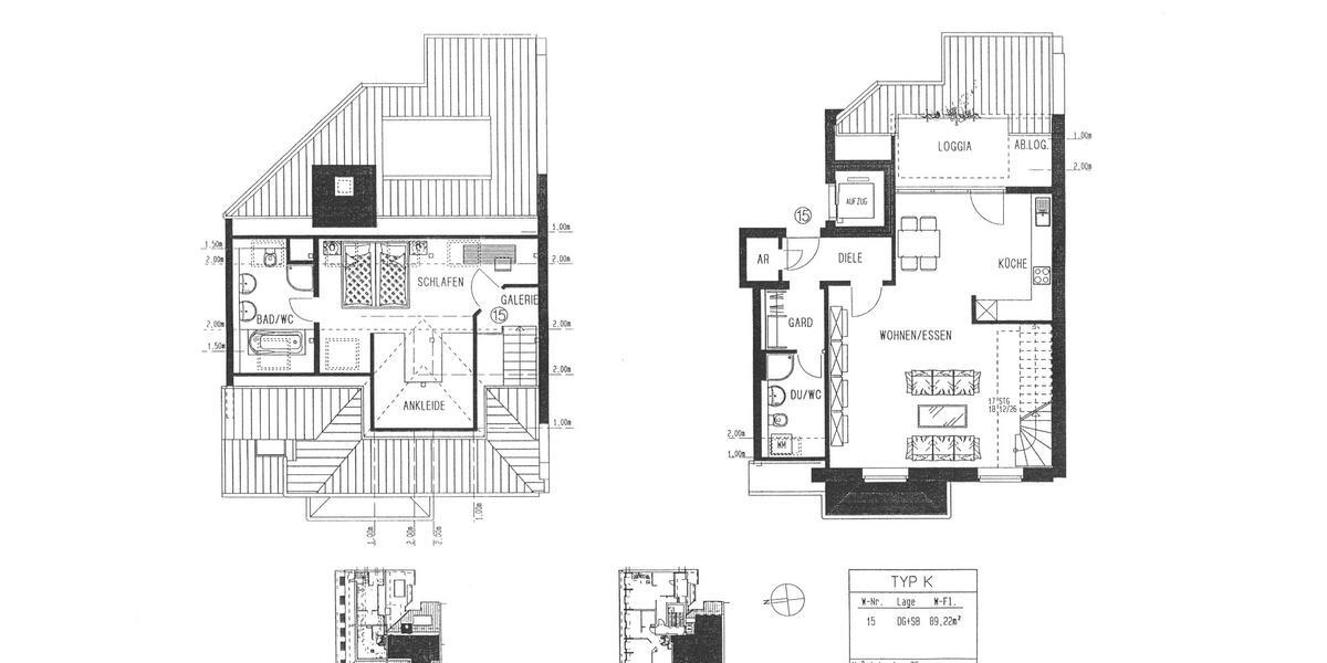 Maisonettenwohnung Leipzig Nordost - 2 Zimmer, 89 m&sup2;, 810&euro; | Angebot:26517011