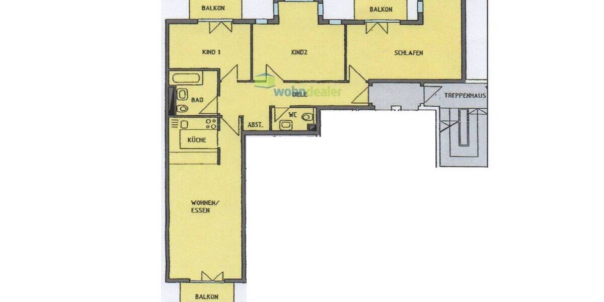 Etagenwohnung Leipzig Liebertwolkwitz - 4 Zimmer, 105 m&sup2;, 275.000&euro; | Angebot:25707723