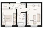 Etagenwohnung Leipzig Nordost - 2 Zimmer, 37 m&sup2;, 110.000&euro; | Angebot:27117122