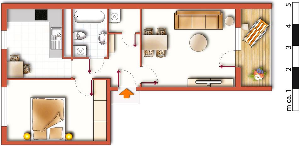 Etagenwohnung Wurzen - 2 Zimmer, 49 m&sup2;, 295&euro; | Angebot:26195981