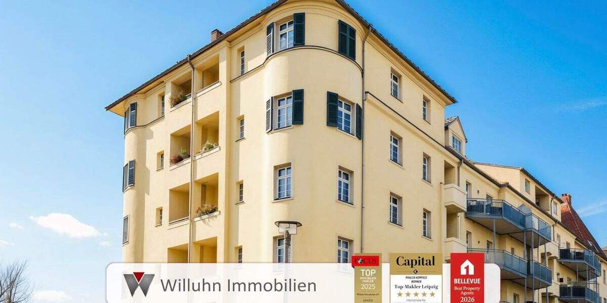 Im Herzen von Gohlis | Lift | Loggia in Süd-Ausrichtung | Wannenbad mit Oberlicht 2 zimmer