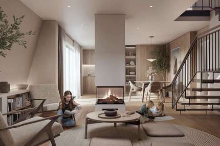 129 m² große DG-Maisonettewohnung mit einmaligem Dachgarten in der Südvorstadt. Neubau KfW 40 4 zimmer