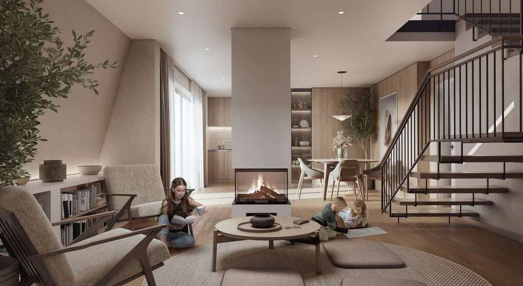 129 m² große DG-Maisonettewohnung mit einmaligem Dachgarten in der Südvorstadt. Neubau KfW 40 4 zimmer