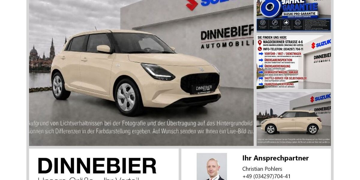 Suzuki Swift 3.900 km 18.650 &euro; Markkleeberg 04416
