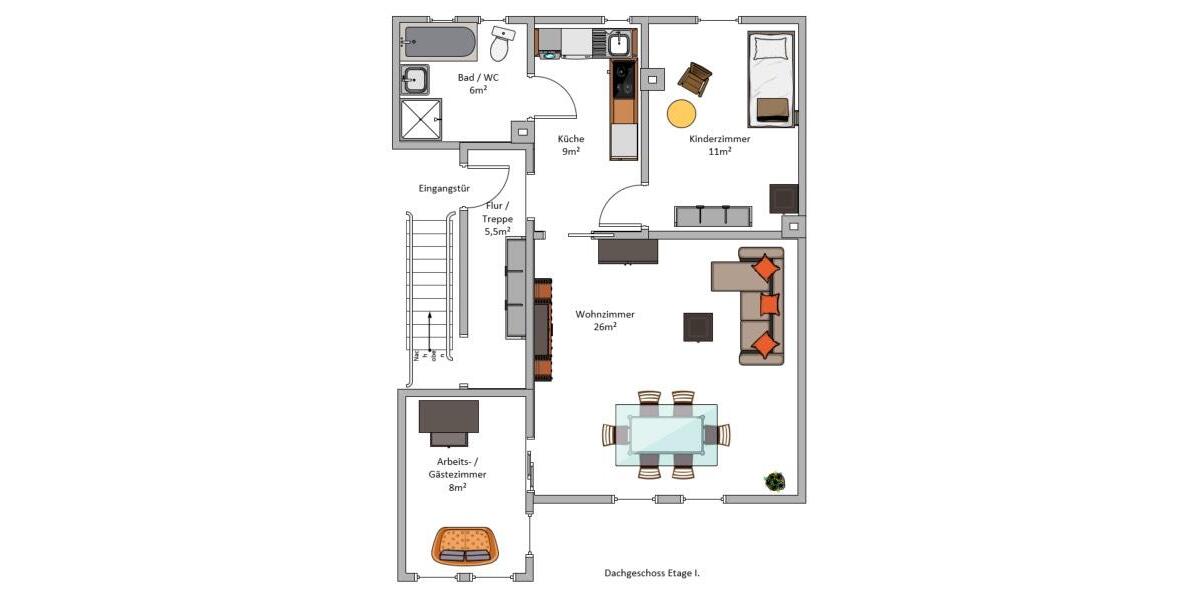 Maisonettenwohnung Leipzig Nordwest - 4 Zimmer, 101 m&sup2;, 1.300&euro; | Angebot:25538970
