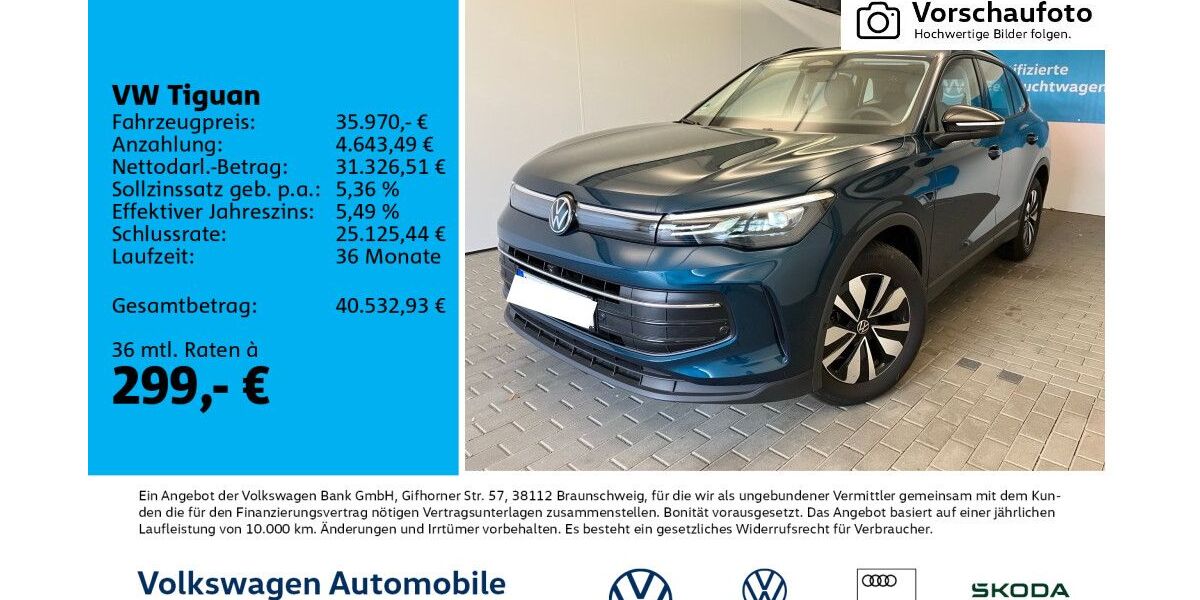VW Tiguan 9.000 km 34.970 &euro; Leipzig 04277