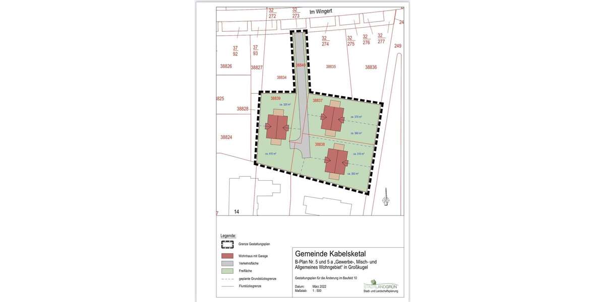 Baugrundstück mit Baugenehmigung für 6 Doppelhaushälften zimmer