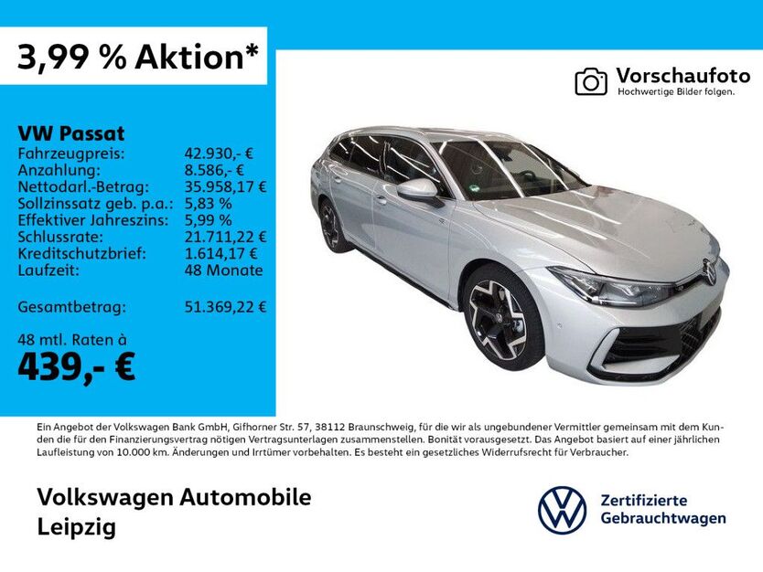 VW Passat Variant 1.261 km 42.930 € Leipzig 04277