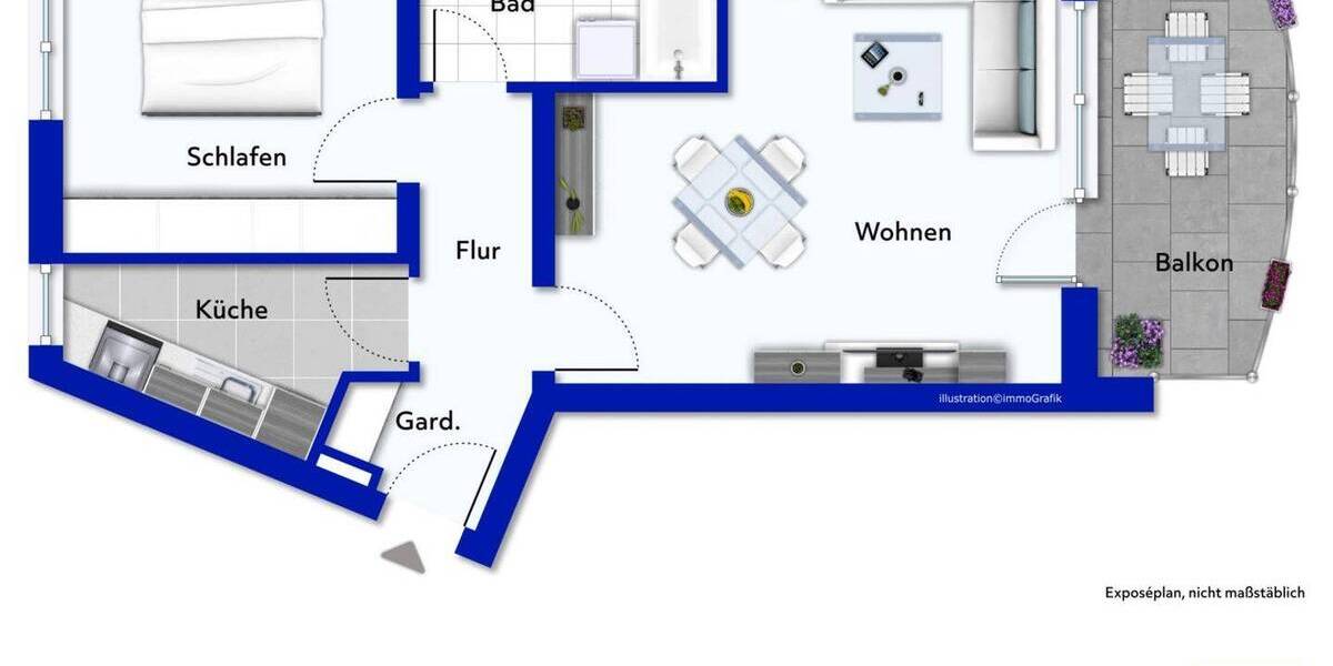 Etagenwohnung Leipzig Lindenthal - 2 Zimmer, 54 m&sup2;, 140.000&euro; | Angebot:26320437
