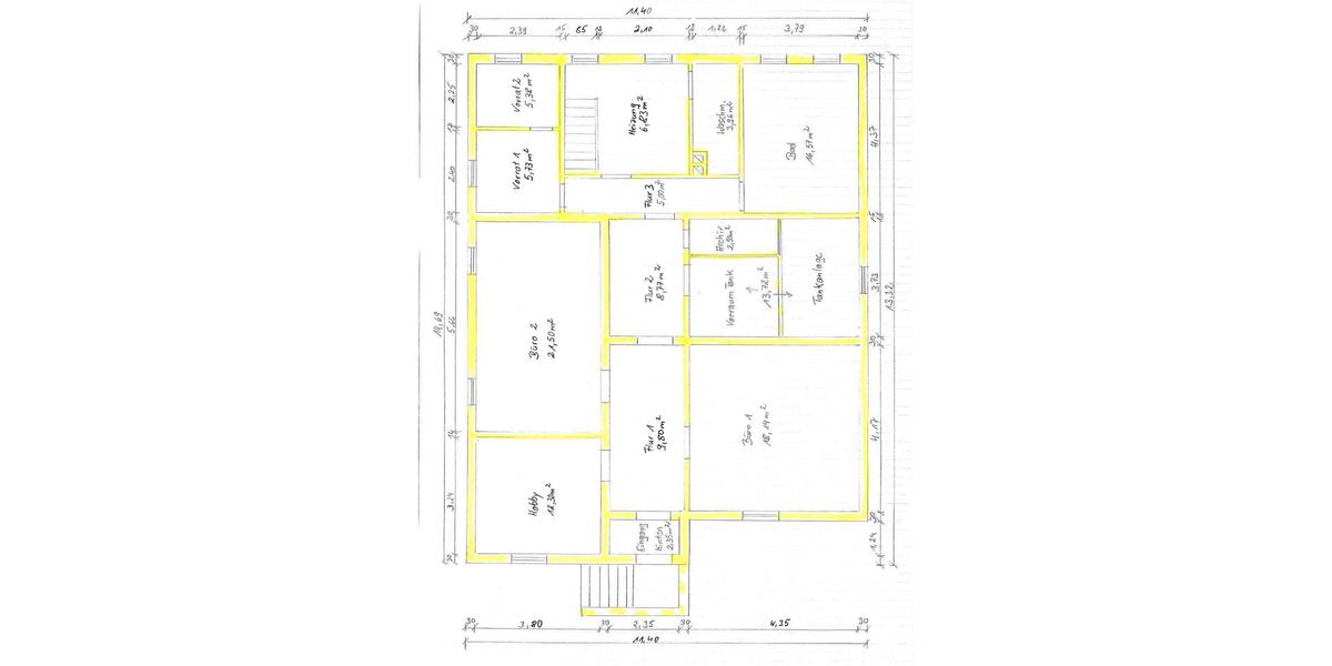 Provisionsfrei - 3,5 Büro-Praxisräume zur Miete zimmer