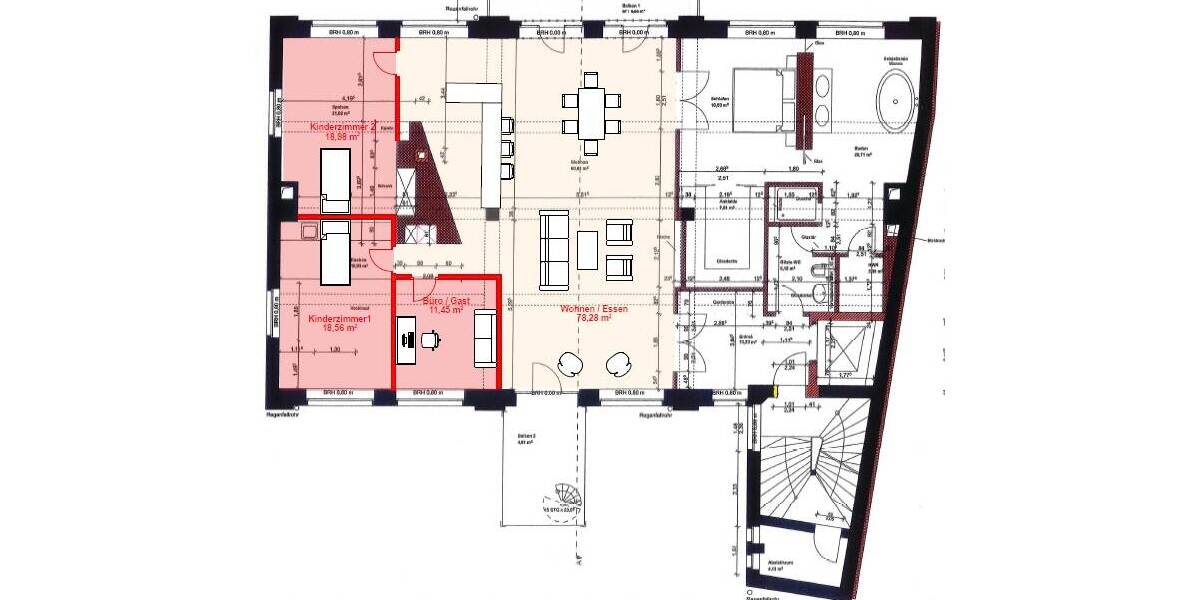 Etagenwohnung Leipzig Neustadt-Neuschönefeld - 5 Zimmer, 206 m&sup2;, 975.000&euro; | Angebot:25939441