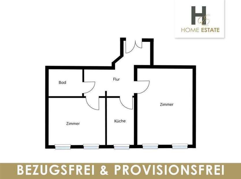 Wohnung zum Kaufen in Leipzig 269.000 € 55 m²