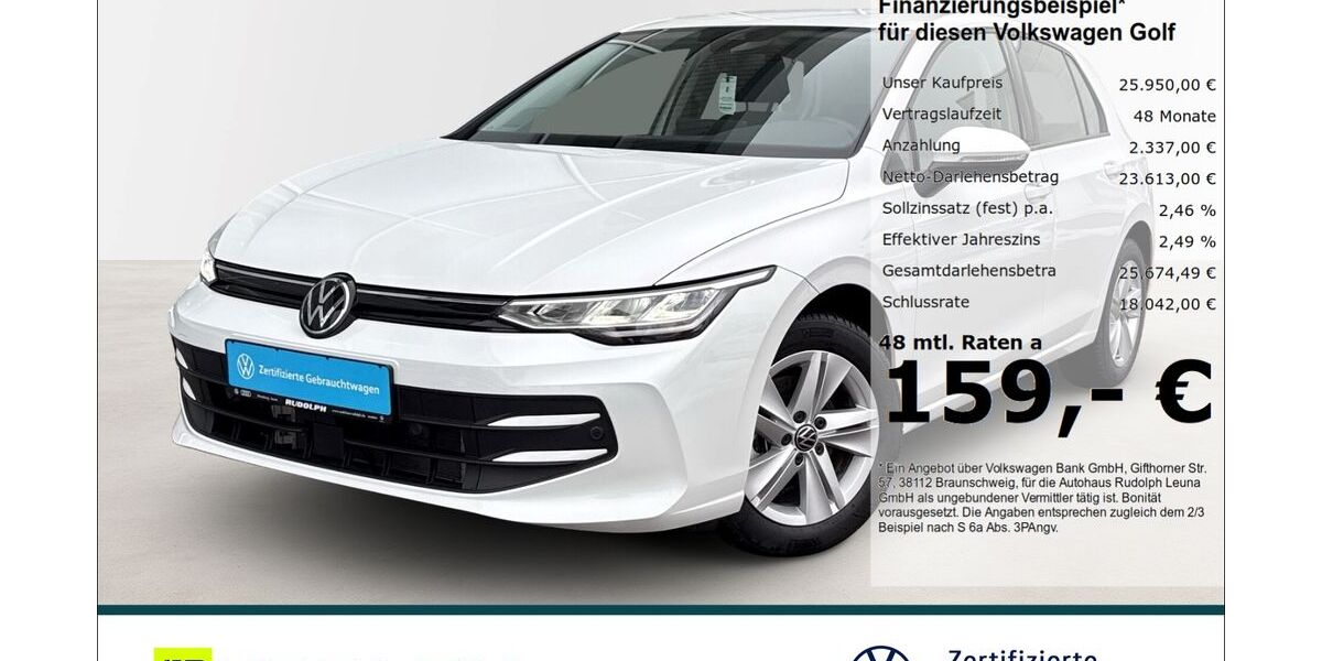 VW Golf 9.800 km 25.950 &euro; Leuna 06237