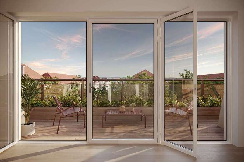 129 m² große DG-MaisonetteWohnung mit einmaligem Dachgarten in der Südvorstadt. Neubau KfW 40