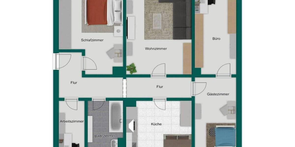 Etagenwohnung Groitzsch Großpriesligk - 4 Zimmer, 75 m&sup2;, 59.000&euro; | Angebot:26204579