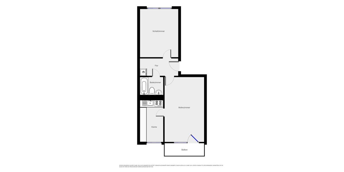 Etagenwohnung Leipzig Lausen-Grünau - 2 Zimmer, 56 m&sup2;, 434&euro; | Angebot:26587852
