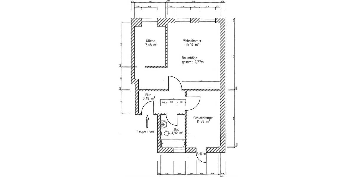 Neue Prinzipien Wohnung. 2 zimmer