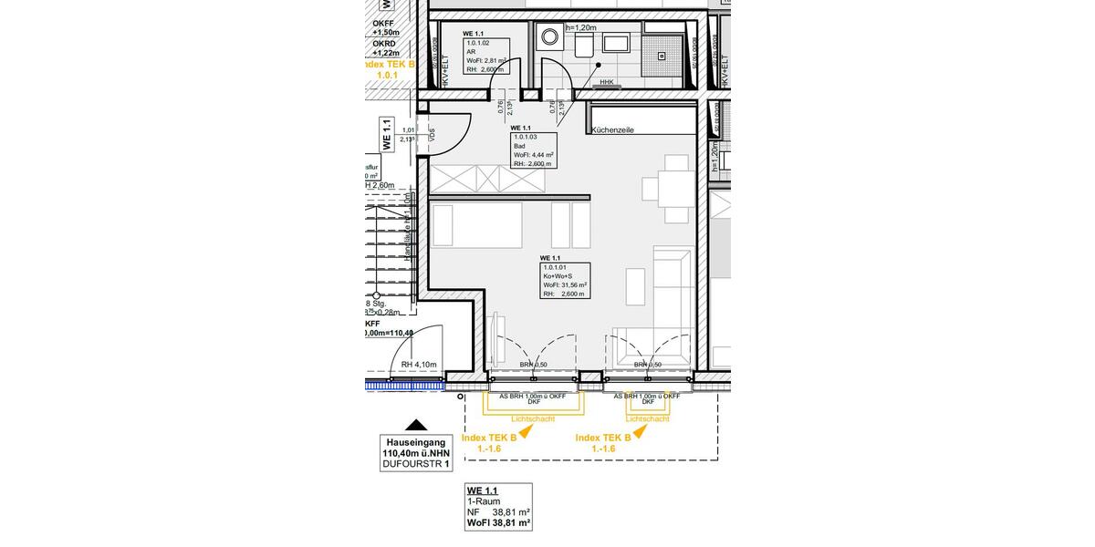 Etagenwohnung Leipzig Mitte - 1 Zimmer, 39 m&sup2;, 718&euro; | Angebot:26675787