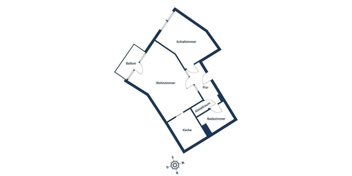 Etagenwohnung Leipzig Seehausen - 2 Zimmer, 54 m&sup2;, 126.000&euro; | Angebot:25846115