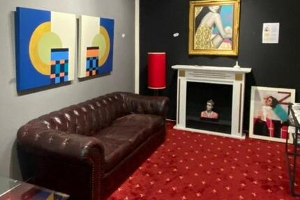 Co-Working in Galerie: Büro für KreativeCoachGrafik zimmer