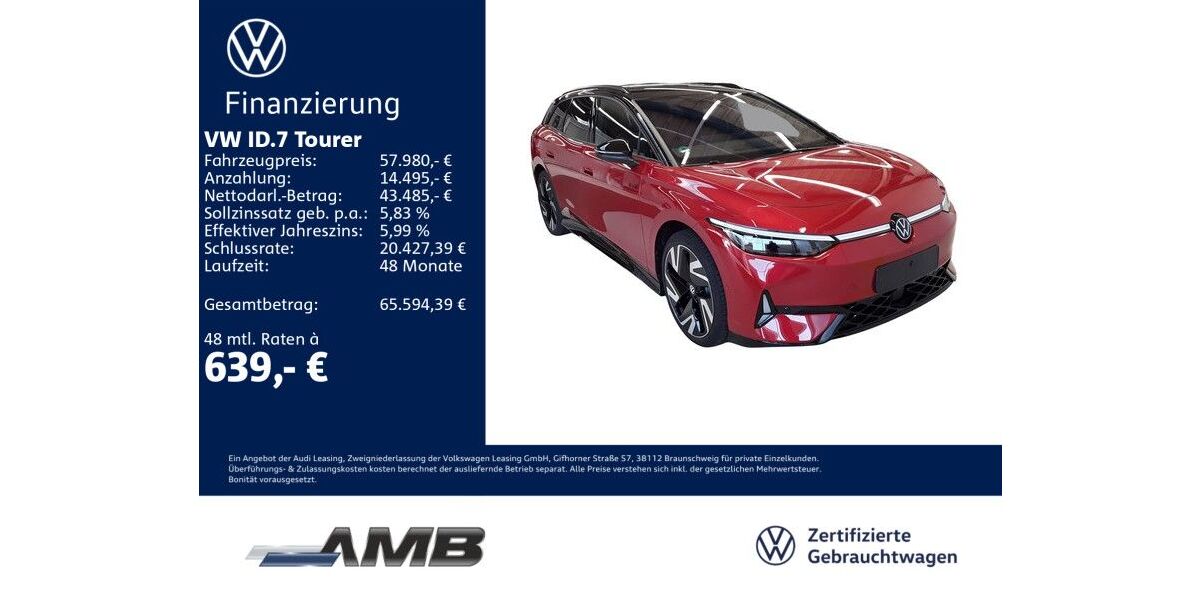 VW ID.7 6.220 km 57.980 &euro; Borna 04552
