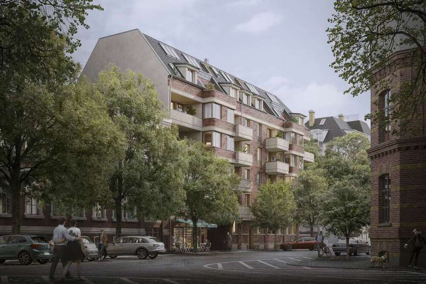 Exklusiver Neubau in Schleußig: 2-Raum-Wohnung mit HWR & Loggia 2 zimmer