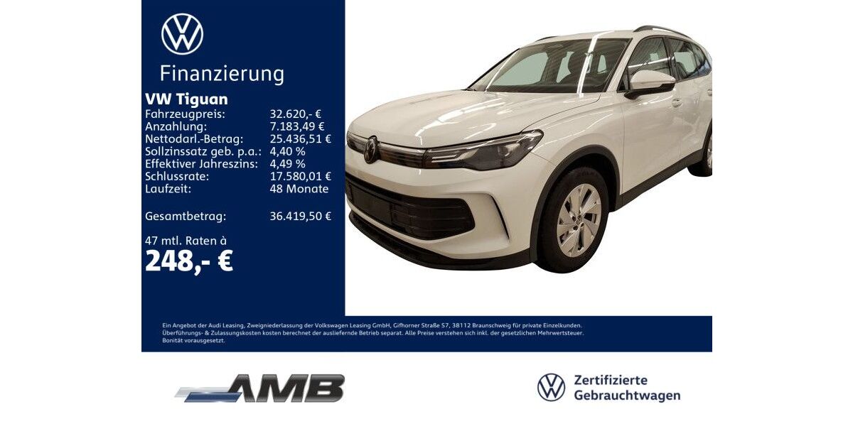 VW Tiguan 15.250 km 31.980 &euro; Borna 04552