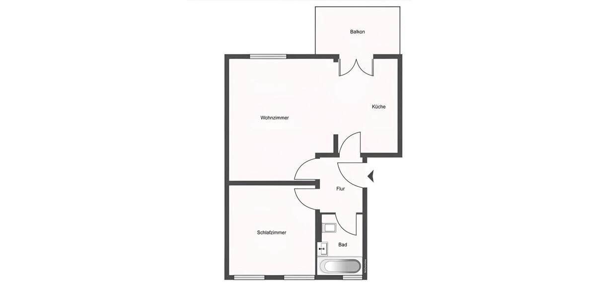 Etagenwohnung Leipzig Süd - 2 Zimmer, 47 m&sup2;, 638&euro; | Angebot:26547162