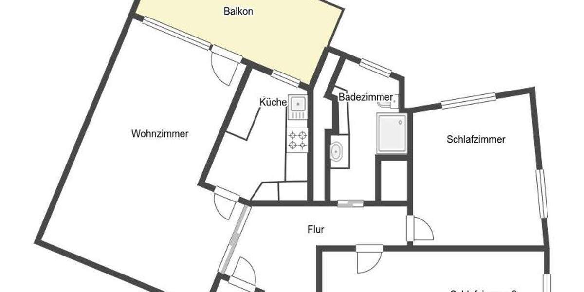 Etagenwohnung Leipzig Probstheida - 3 Zimmer, 84 m&sup2;, 289.000&euro; | Angebot:25739114