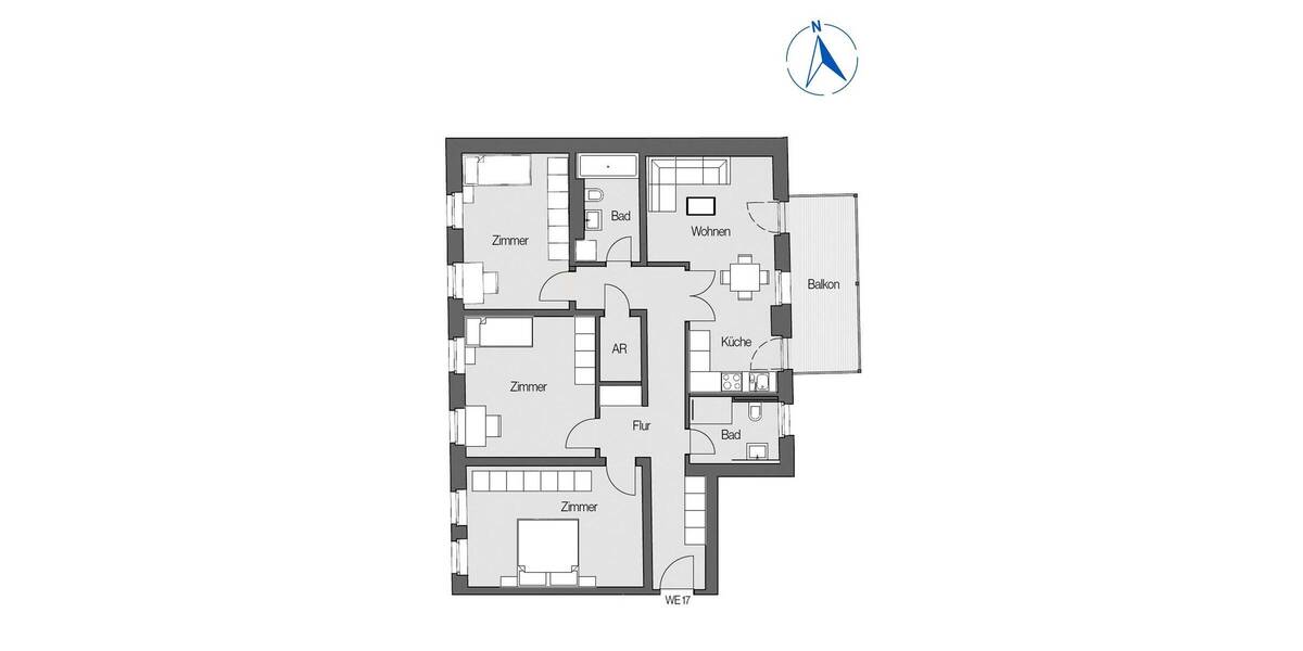 Etagenwohnung Leipzig Zentrum-Süd - 4 Zimmer, 105 m&sup2;, 525.000&euro; | Angebot:26472515