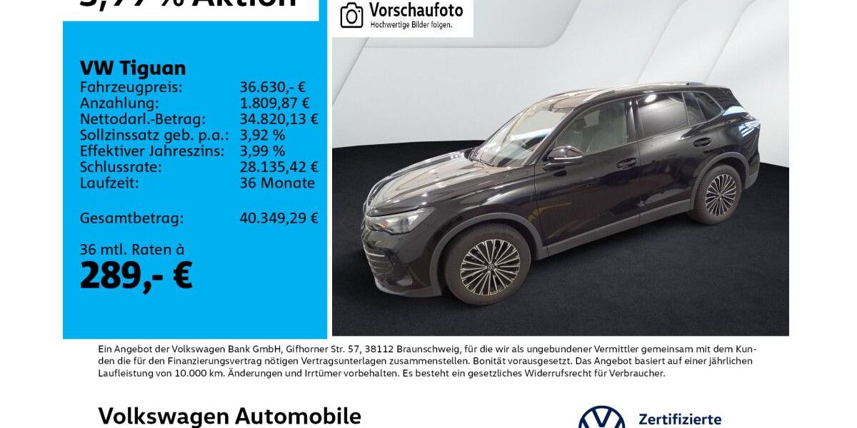 VW Tiguan 15.606 km 36.360 &euro; Leipzig 04178